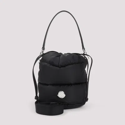 Moncler Caradoc Fabric Bucket Bag With Adjustable Strap In Black