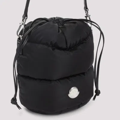 Moncler Caradoc Fabric Bucket Bag With Adjustable Strap In Black