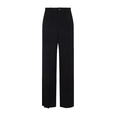 Balenciaga Tailored Wide-leg Pants In Black