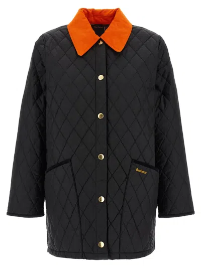 Barbour Icons Modern Liddesdale Quilted Coat In Black