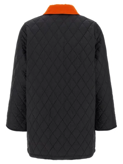 Barbour Icons Modern Liddesdale Quilted Coat In Black