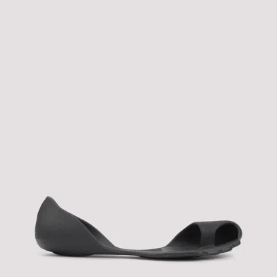 Balenciaga Anatomical Zero Rubber Slippers In Black