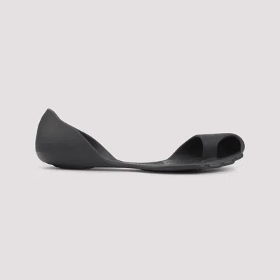 Balenciaga Anatomical Zero Rubber Slippers In Black