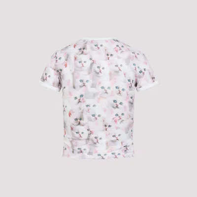 Diesel Cat-print T-shirt With Short Sleeves Throughout In Multi