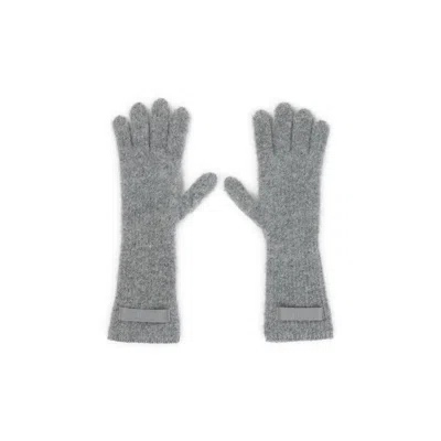 Jacquemus Les Gants Gros Grain Alpaca Blend Gloves In Gray