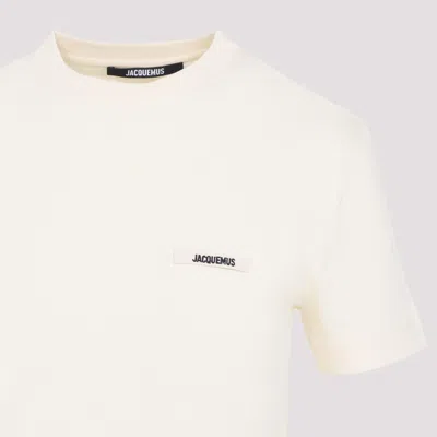 Jacquemus Le Tshirt Gros Grain Short Sleeve In White