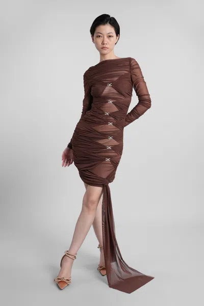 Mach &amp; Mach In Brown Polyester In Brown