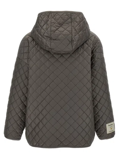 Max Mara The Cube 'leo' Reversible Jacket In Gray