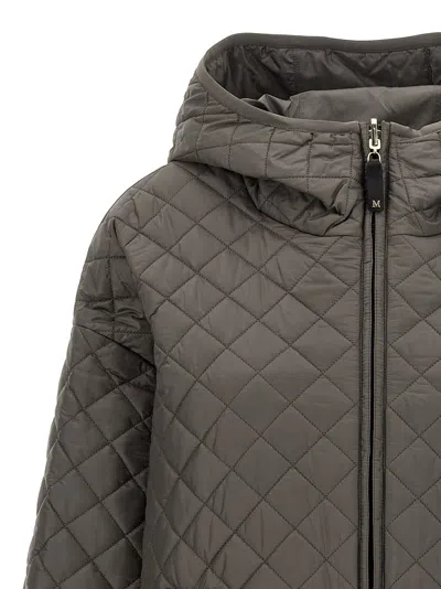 Max Mara The Cube 'leo' Reversible Jacket In Gray