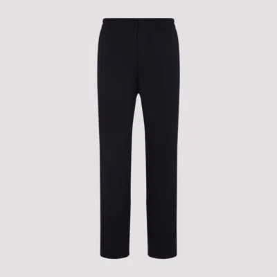 Paul Smith Elastic Waist Texturized Wool Pants In Black