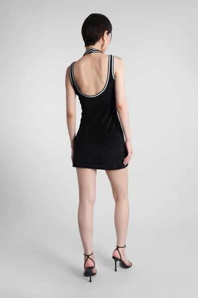Casablanca Hippie Style Tennis Dress In Black