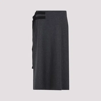 Jil Sander Tailored High-waisted Maxi Skirt With Aesthetic In Black