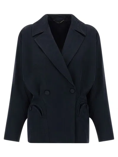 Blazé Milano Long-sleeved Suit Jacket In Blue