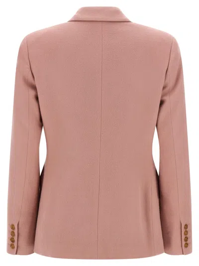 Blazé Milano Double-breasted Round-pockets Blazer In Brown