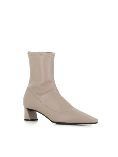 Giuseppe Zanotti Square-toe Block-heel Boots In Sand