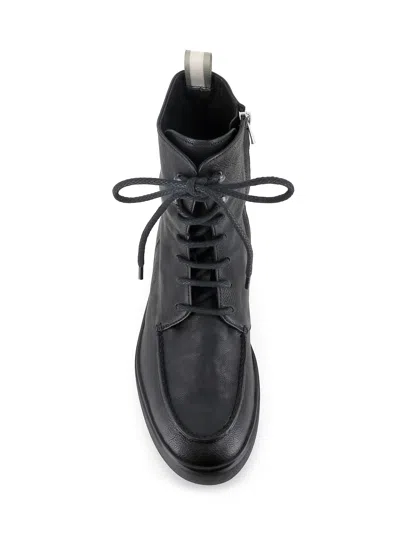 Officine Creative Lace-up Leather Combat Boots In Black