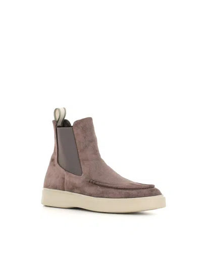 Officine Creative Suede Chelsea Boots In Gray