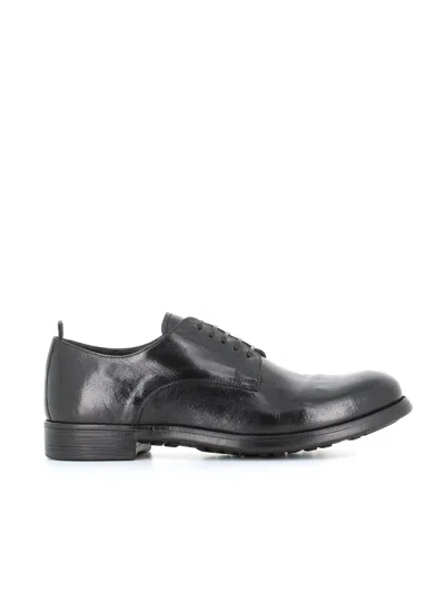 Officine Creative Lace-up Shoes With Polished Finish In Black