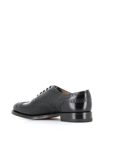 Church's Brogues With Almond Toe And Decorative Stitching In Black