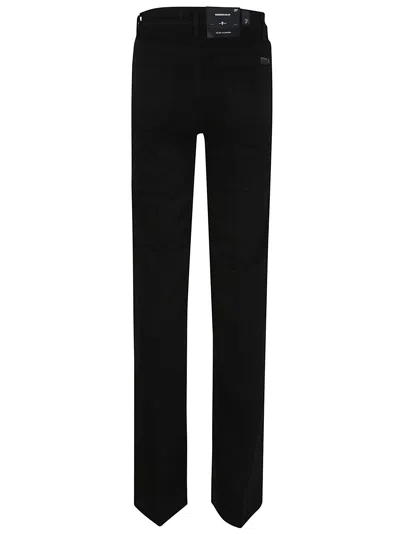 7 For All Mankind High-waisted Flared Jeans With Five-pocket Styling In Black