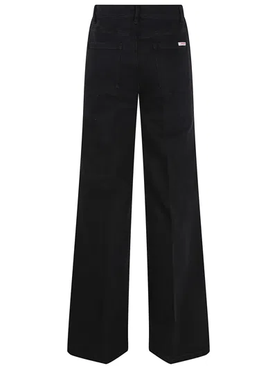 Self-portrait Black Flared Jeans Pf25829pb Black In Black