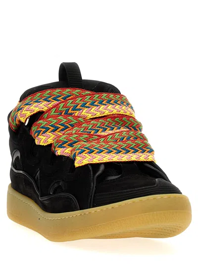 Lanvin Curb Sneakers In Black