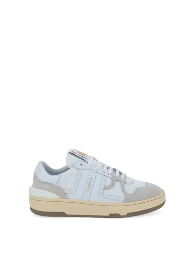 Lanvin 10mm Clay Poly & Leather Sneakers In Neutral