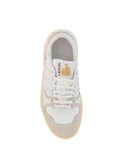 Lanvin 10mm Clay Poly & Leather Sneakers In Neutral