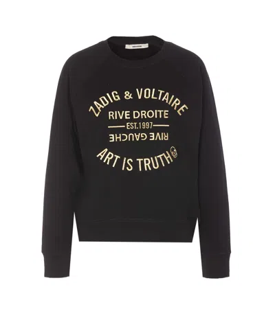 Zadig & Voltaire Sweaters Blacks And Greys In Black
