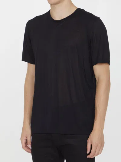 Saint Laurent Cassandre T-shirt In Black