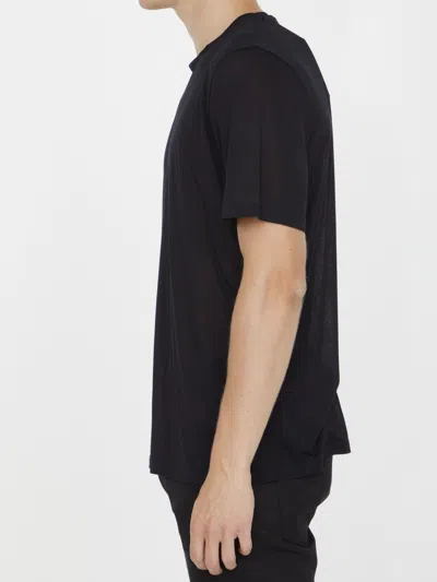 Saint Laurent Cassandre T-shirt In Black