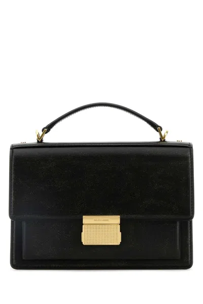 Golden Goose Venezia Bag Palmellato Leather Body Gold Metal Details Bags In Black