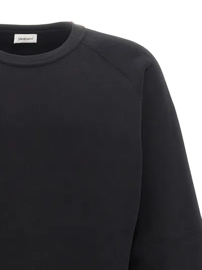Saint Laurent Oversized Sweatshirt In Black