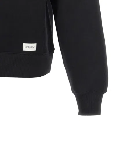 Saint Laurent Oversized Sweatshirt In Black