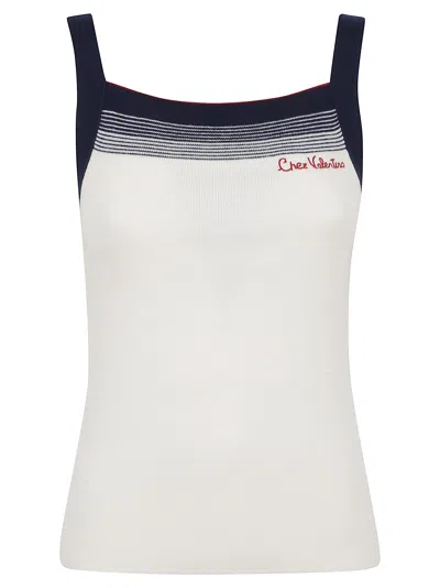 Valentino Wool Tops. In White