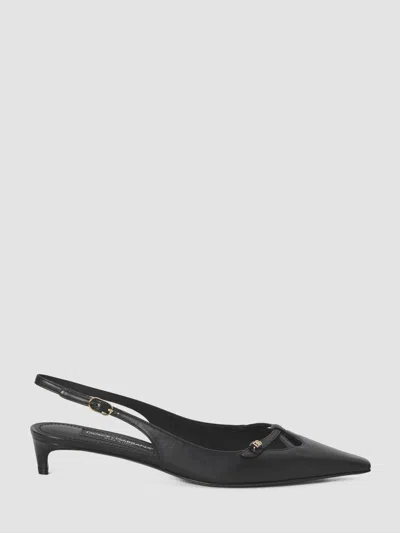 Dolce & Gabbana Slingback Seta In Black