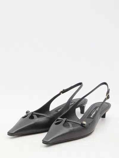 Dolce & Gabbana Slingback Seta In Black