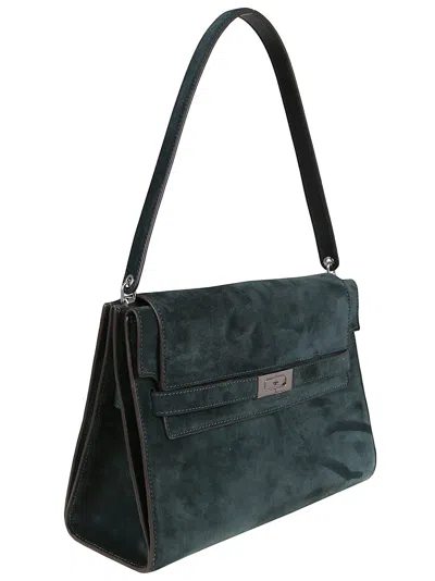 Tory Burch Large Rectangular Shoulder Bag With Suede Finish