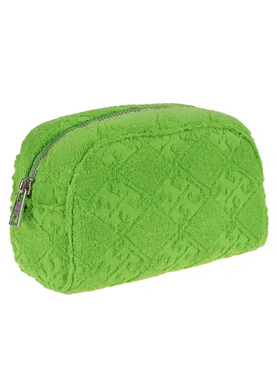 Tory Burch Compact Terry Cotton Pouch With Wrist Strap