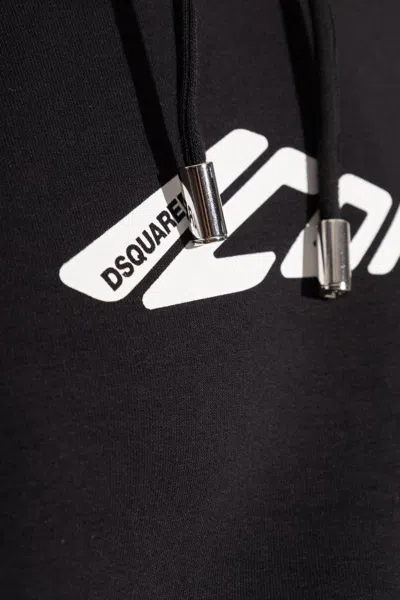 Dsquared2 Women Black Cotton Blend Sweatshirt In Black