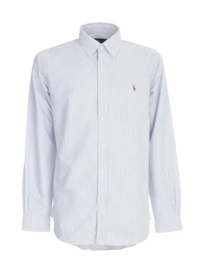 Polo Ralph Lauren Embroidered Oxford Shirt In White