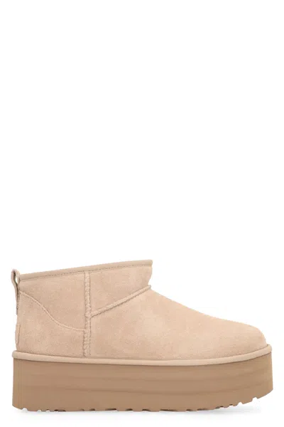 Ugg Classic Ultra Mini Platform Sand Boot In Brown