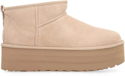 Ugg Classic Ultra Mini Platform Sand Boot In Brown