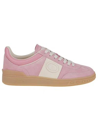 Valentino Garavani Sneakers Upvillage In Pelle Scamosciata Multicolor Donna In Neutral