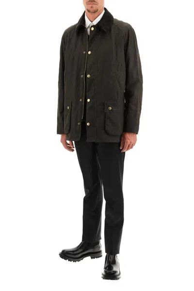 Barbour Ashby Waxed Jacket In Green
