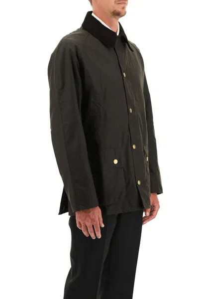 Barbour Ashby Waxed Jacket In Green