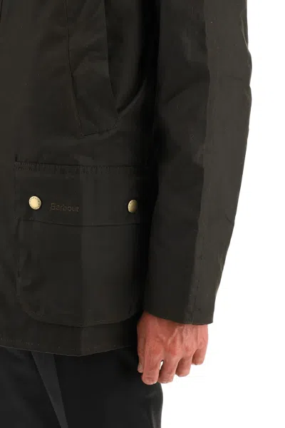 Barbour Ashby Waxed Jacket In Green