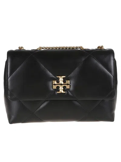 Tory Burch Kira Matelassé Leather Shoulder Bag In Black