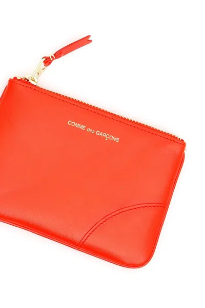 Comme Des Garçons Zip Pouch In Red