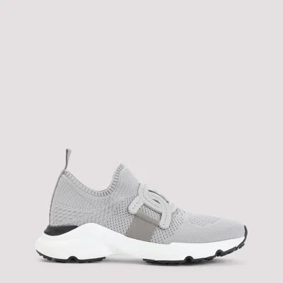 Tod's Breathable Grey Sneakers With Supportive Rubber Sole In Gray